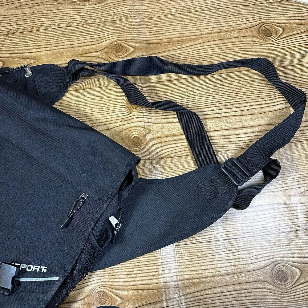 EASTPORT Messenger‎ Laptop Bag Black Nylon 16” wide x 14” tall x 4” deep